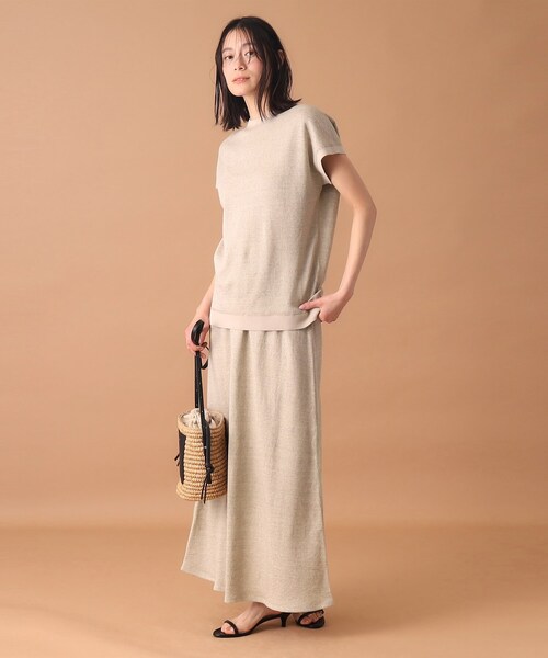 DRESSTERIOR(ドレステリア)の「◆リネン裏毛フレンチプル(Tシャツ/カットソー・レディース・ナチュラル/イエロー系その他/レッド系1/スミクロ・34/36/38)」の14枚目の写真