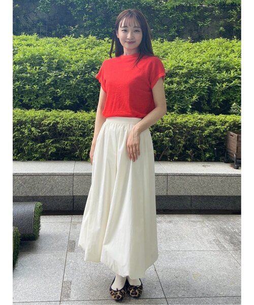 DRESSTERIOR(ドレステリア)の「◆リネン裏毛フレンチプル(Tシャツ/カットソー・レディース・ナチュラル/イエロー系その他/レッド系1/スミクロ・34/36/38)」の12枚目の写真