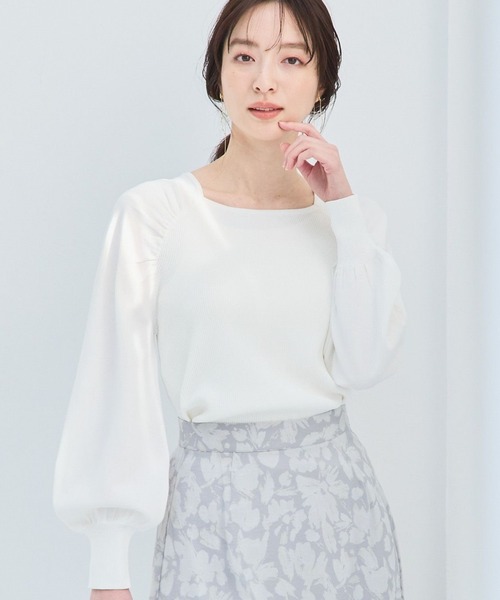 みの Andemiu ニット セーター スクエアパフニット109443 レディース