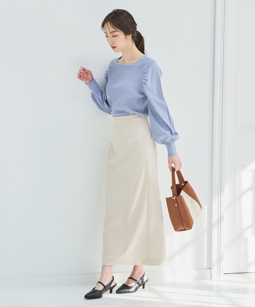 Andemiu（アンデミュウ）の「スクエアパフニット109443（ニット