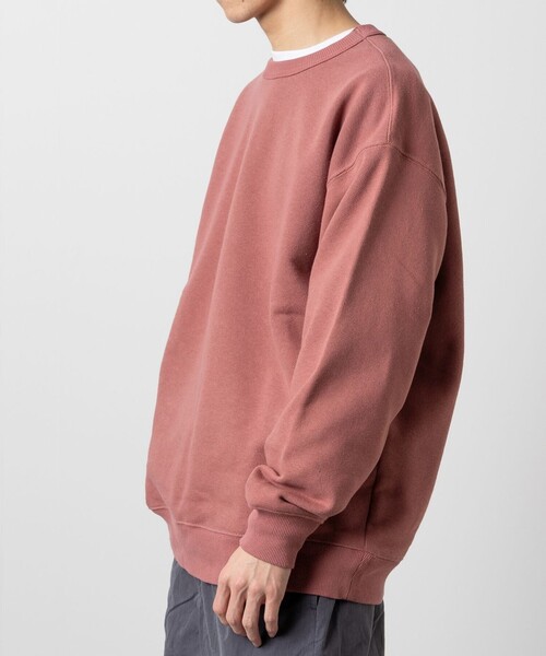 FREAK'S STORE（フリークスストア）の「FREAK’S STORE/フリークスストア 15oz HEAVY WEIGHT CREW NECK SWT/15オンス ヘビーウェイト クルーネックスウェット/24SS/リラックスフィット/USAコットン（スウェット・メンズ・ライトグレー/ベージュ/ピンク/チャコールグレー・LARGE/SMALL/MEDIUM）」の8枚目の写真