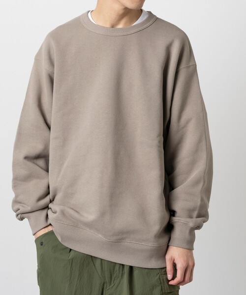 FREAK'S STORE（フリークスストア）の「FREAK’S STORE/フリークスストア 15oz HEAVY WEIGHT CREW NECK SWT/15オンス ヘビーウェイト クルーネックスウェット/24SS/リラックスフィット/USAコットン（スウェット・メンズ・ライトグレー/ベージュ/ピンク/チャコールグレー・LARGE/SMALL/MEDIUM）」の13枚目の写真