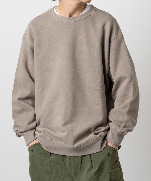 FREAK'S STORE（フリークスストア）の「FREAK’S STORE/フリークスストア 15oz HEAVY WEIGHT CREW NECK SWT/15オンス ヘビーウェイト クルーネックスウェット/24SS/リラックスフィット/USAコットン（スウェット・メンズ・ライトグレー/ベージュ/ピンク/チャコールグレー・LARGE/SMALL/MEDIUM）」の14枚目の写真