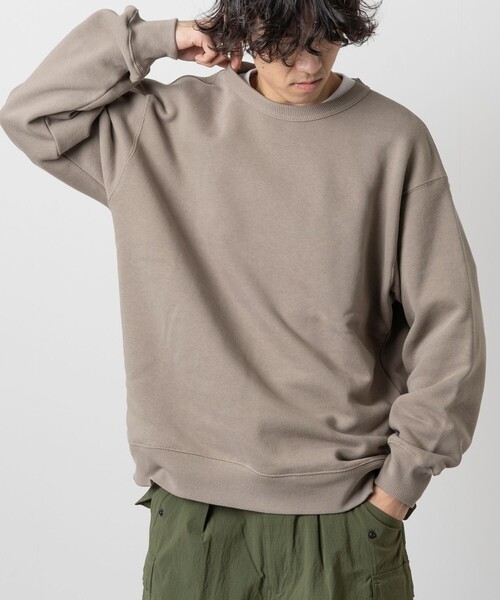 FREAK'S STORE（フリークスストア）の「FREAK’S STORE/フリークスストア 15oz HEAVY WEIGHT CREW NECK SWT/15オンス ヘビーウェイト クルーネックスウェット/24SS/リラックスフィット/USAコットン（スウェット・メンズ・ライトグレー/ベージュ/ピンク/チャコールグレー・LARGE/SMALL/MEDIUM）」の15枚目の写真
