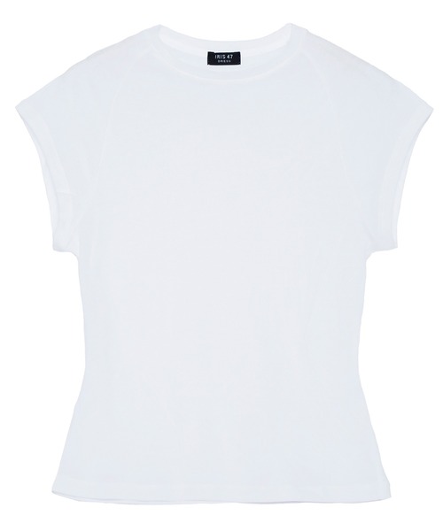 IRIS47(イリスフォーセブン)の「【IRIS 47】sheer capsleeve tops dress17(Tシャツ/カットソー・レディース・グリーン/ホワイト/ベージュ/ブラック・FREE)」の8枚目の写真
