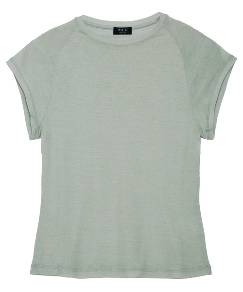 IRIS47(イリスフォーセブン)の「【IRIS 47】sheer capsleeve tops dress17(Tシャツ/カットソー・レディース・グリーン/ホワイト/ベージュ/ブラック・FREE)」の19枚目の写真