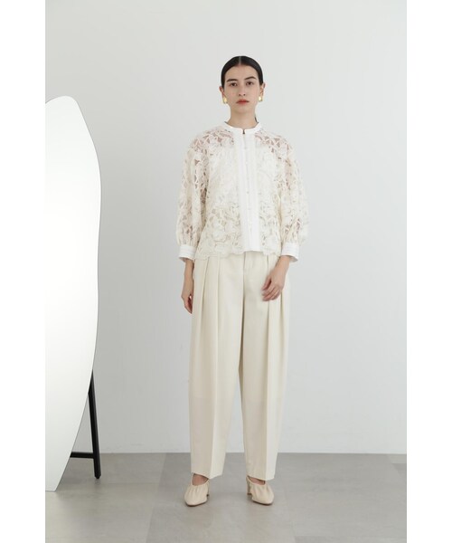 JILL STUART(ジルスチュアート)の「◆コードエンブロイダリーブラウス(シャツ/ブラウス・レディース・ネイビー/ホワイト・SMALL/MEDIUM)」の9枚目の写真
