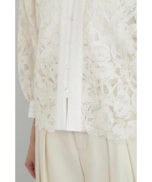 JILL STUART(ジルスチュアート)の「◆コードエンブロイダリーブラウス(シャツ/ブラウス・レディース・ネイビー/ホワイト・SMALL/MEDIUM)」の19枚目の写真