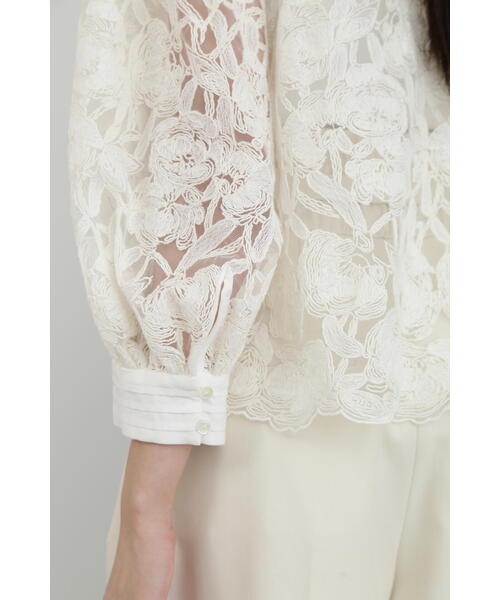 JILL STUART(ジルスチュアート)の「◆コードエンブロイダリーブラウス(シャツ/ブラウス・レディース・ネイビー/ホワイト・SMALL/MEDIUM)」の20枚目の写真