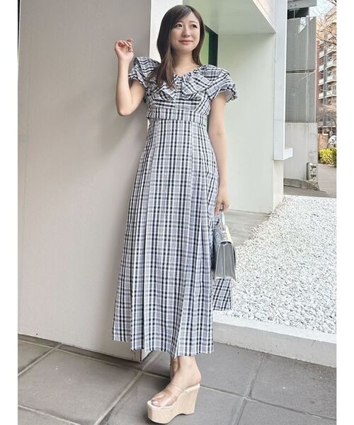 MERCURYDUO（マーキュリーデュオ）の「バルーンブラウスセットキャミワンピース（ワンピース・レディース・ラベンダー/ブラック/その他1・SMALL/MEDIUM）」の10枚目の写真