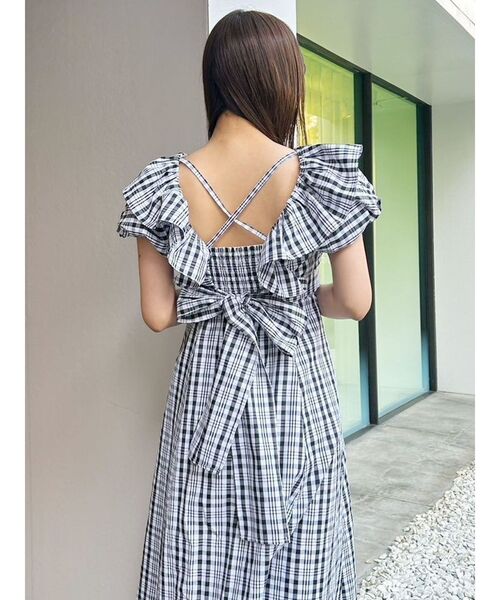 MERCURYDUO（マーキュリーデュオ）の「バルーンブラウスセットキャミワンピース（ワンピース・レディース・ラベンダー/ブラック/その他1・SMALL/MEDIUM）」の12枚目の写真