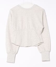 Settimissimo | 裏毛 2WAY コルセット風 プルオーバー 長袖(スウェット)