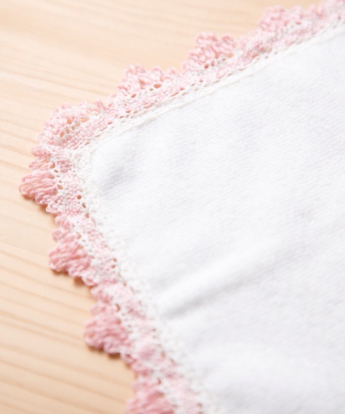 CECIL McBEE タオルセット 6点 ホワイト ピンク レース装飾 CECIL McBEE タオルセット 6点 ホワイト ピンク レース装飾