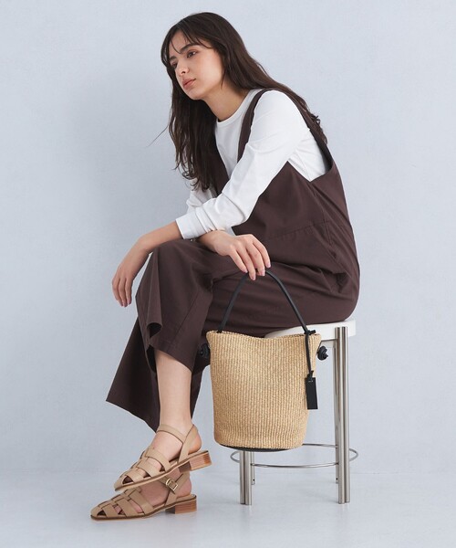 green label relaxing（グリーンレーベルリラクシング）の「＜A.la Malva＞ハンドバッグ（トートバッグ・レディース・ブラック/ナチュラル・FREE）」の4枚目の写真