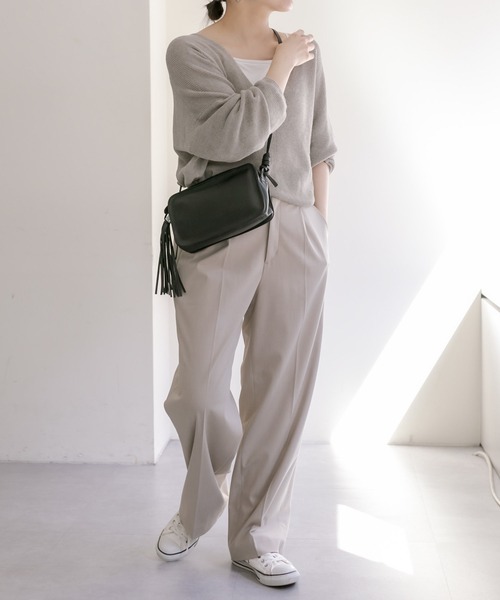 ear PAPILLONNER(イアパピヨネ)の「《本革/軽量》ロングタッセルショルダーバッグ(ショルダーバッグ・レディース・ブラック/ブラウン・FREE)」の19枚目の写真