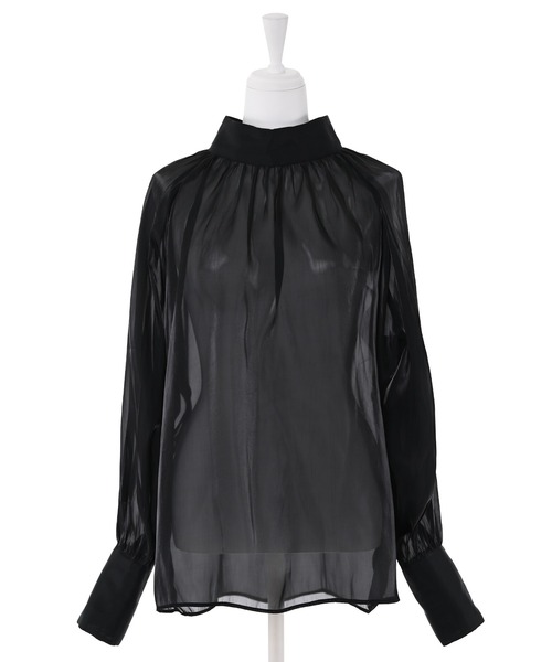 Narcissus（ナルシス）の「【Narcissus】シフォンパールブラウス（シャツ/ブラウス・レディース・ホワイト/ブラック・FREE）」の11枚目の写真