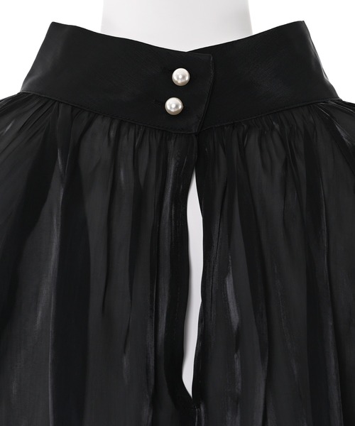 Narcissus（ナルシス）の「【Narcissus】シフォンパールブラウス（シャツ/ブラウス・レディース・ホワイト/ブラック・FREE）」の14枚目の写真