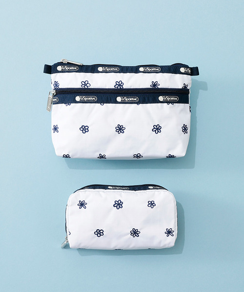 RECTANGULAR COSMETIC デイジーエンブロイダリー（ポーチ