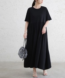 Neil Barrett ドロップショルダー カットソー ワンピース ZUCCa / オパールドットジャージィー / ワンピース(M navy(13