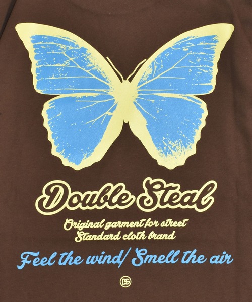 DOUBLE STEAL(ダブルスティール)の「バタフライ Tシャツ(Tシャツ/カットソー・メンズ・ブラック/ライトベージュ/ホワイト/ダークブラウン・MEDIUM/LARGE/X-LARGE/XX-LARGE)」の22枚目の写真