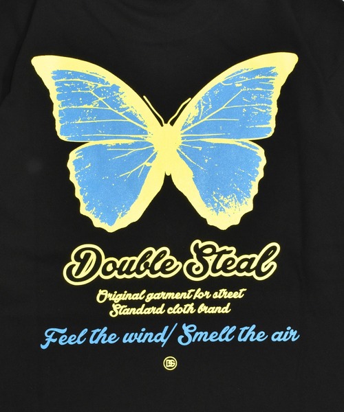 DOUBLE STEAL(ダブルスティール)の「バタフライ Tシャツ(Tシャツ/カットソー・メンズ・ブラック/ライトベージュ/ホワイト/ダークブラウン・MEDIUM/LARGE/X-LARGE/XX-LARGE)」の18枚目の写真