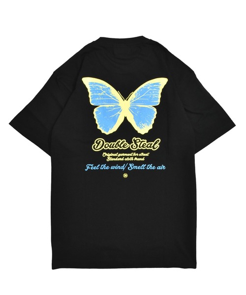 DOUBLE STEAL(ダブルスティール)の「バタフライ Tシャツ(Tシャツ/カットソー・メンズ・ブラック/ライトベージュ/ホワイト/ダークブラウン・MEDIUM/LARGE/X-LARGE/XX-LARGE)」の19枚目の写真