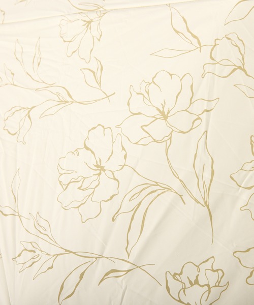 one after another NICE CLAUP（ワンアフターアナザーナイスクラップ）の「ラインフラワー晴雨兼用折りたたみ傘【WEB限定アイテム】（折りたたみ傘・レディース・アイボリー/ブラック・FREE）」の17枚目の写真