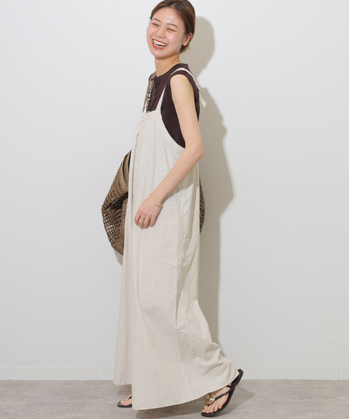 ピノ　ジャーナルスタンダードrelume☆ギャザーサロペット　タグ付き JOURNAL STANDARD relume（ジャーナルスタンダード レリューム