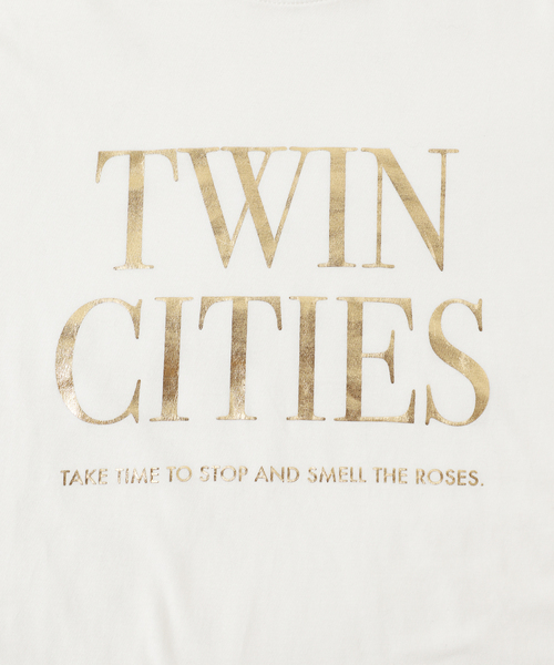 Spick & Span（スピックアンドスパン）の「≪一部店舗+WEB限定追加≫箔ロゴプリントTシャツ（Tシャツ/カットソー・レディース・ゴールド/シルバー・FREE）」の19枚目の写真