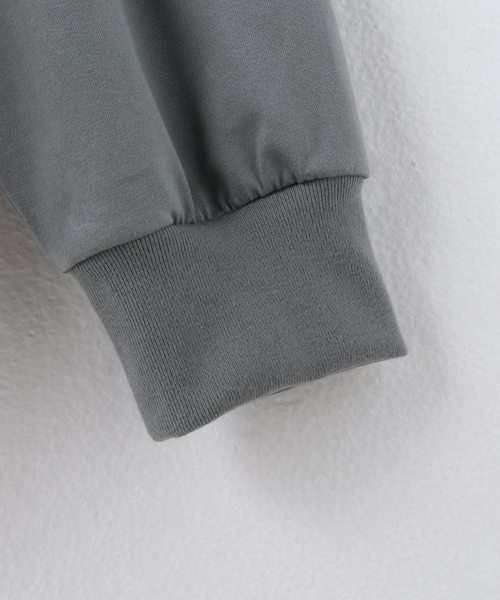 Name.（ネーム）の「Name. BIO WASH RAGLAN LONG SLEEVE TEE NMCU-01 9（Tシャツ/カットソー・メンズ・ブラック/ベージュ・1）」の16枚目の写真