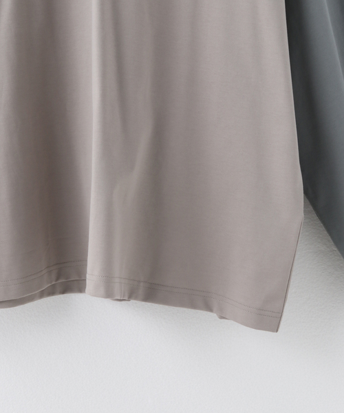 Name.（ネーム）の「Name. BIO WASH RAGLAN LONG SLEEVE TEE NMCU-01 9（Tシャツ/カットソー・メンズ・ブラック/ベージュ・1）」の17枚目の写真