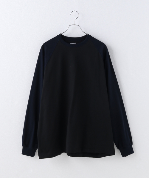 Name.（ネーム）の「Name. BIO WASH RAGLAN LONG SLEEVE TEE NMCU-01 9（Tシャツ/カットソー・メンズ・ブラック/ベージュ・1）」の10枚目の写真