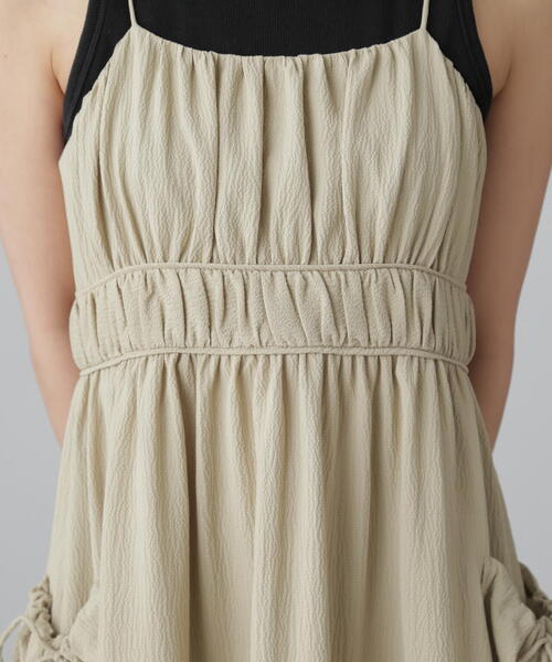 FREE'S MART（フリーズマート）の「◆サイドポケットキャミワンピース（ワンピース・レディース・ブラック/ライトグリーン・MEDIUM/SMALL）」の9枚目の写真