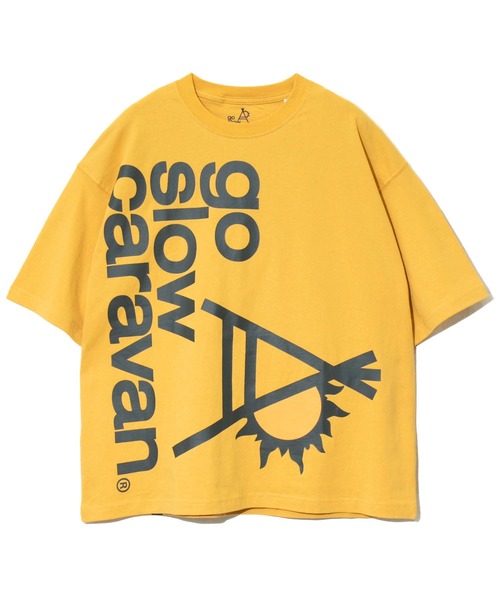 USA/C ドデカLOGO BIG TEE（Tシャツ/カットソー）｜go slow caravan（ゴースローキャラバン）