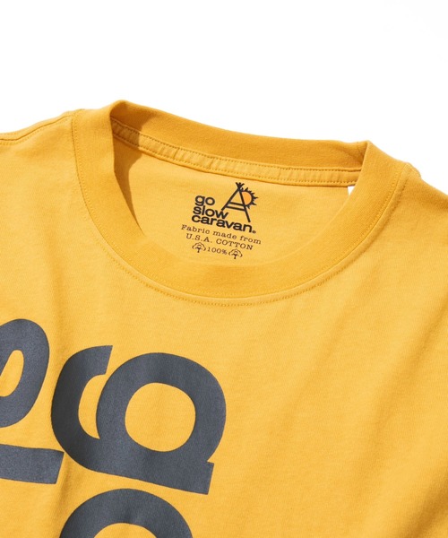 USA/C ドデカLOGO BIG TEE（Tシャツ/カットソー）｜go slow caravan（ゴースローキャラバン）