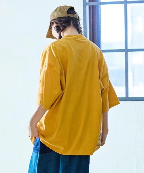USA/C ドデカLOGO BIG TEE（Tシャツ/カットソー）｜go slow caravan（ゴースローキャラバン）