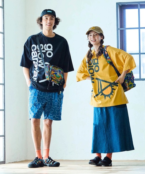 USA/C ドデカLOGO BIG TEE（Tシャツ/カットソー）｜go slow caravan（ゴースローキャラバン）