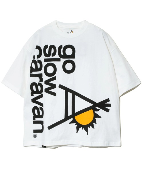 USA/C ドデカLOGO BIG TEE（Tシャツ/カットソー）｜go slow caravan（ゴースローキャラバン）