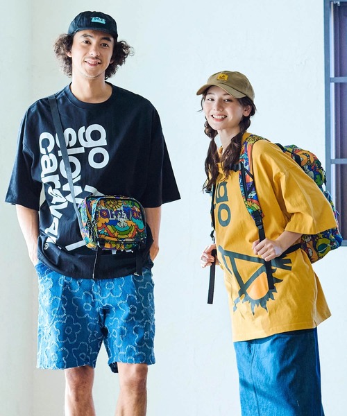 USA/C ドデカLOGO BIG TEE（Tシャツ/カットソー）｜go slow caravan（ゴースローキャラバン）