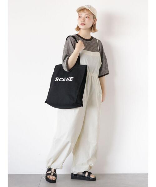 ehka sopo(エヘカソポ)の「ボーダーカーブスリーブカットソー(Tシャツ/カットソー・レディース・オフホワイト/サックスブルー/チャコールグレー・F)」の19枚目の写真