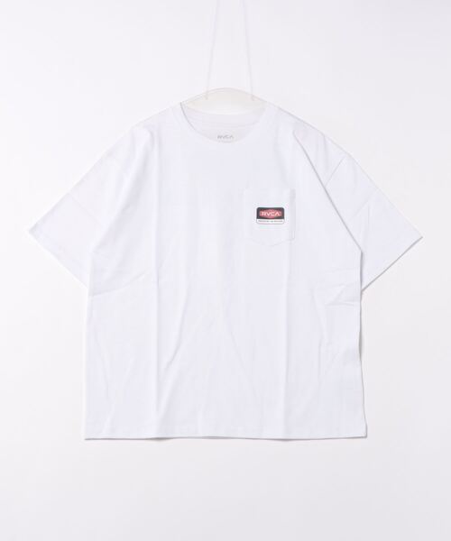 RVCA(ルーカ)の「RVCA メンズ HEXBOX Tシャツ 【2024年夏モデル】/ルーカロゴバックプリント半袖Tシャツ(Tシャツ/カットソー・メンズ・オレンジ/ホワイト/ブラック・MEDIUM/LARGE/X-LARGE/SMALL)」の2枚目の写真
