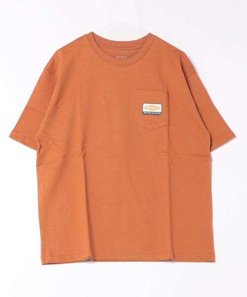 RVCA(ルーカ)の「RVCA メンズ HEXBOX Tシャツ 【2024年夏モデル】/ルーカロゴバックプリント半袖Tシャツ(Tシャツ/カットソー・メンズ・オレンジ/ホワイト/ブラック・MEDIUM/LARGE/X-LARGE/SMALL)」の3枚目の写真
