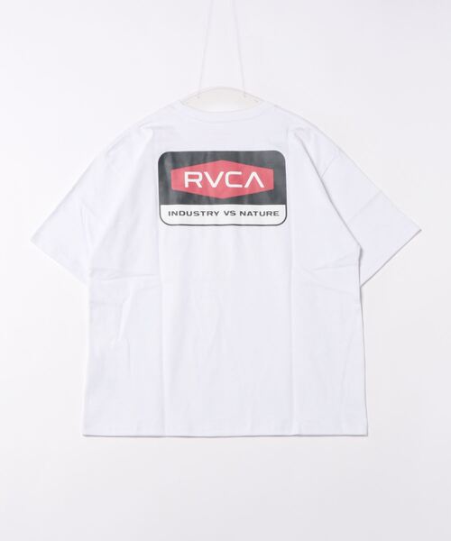 RVCA(ルーカ)の「RVCA メンズ HEXBOX Tシャツ 【2024年夏モデル】/ルーカロゴバックプリント半袖Tシャツ(Tシャツ/カットソー・メンズ・オレンジ/ホワイト/ブラック・MEDIUM/LARGE/X-LARGE/SMALL)」の5枚目の写真