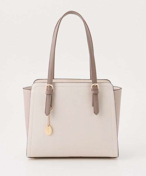 Honeys（ハニーズ）の「ベルトハンドルＡ４トートバッグ（トートバッグ・レディース・ホワイト系その他/ブラック/グレイッシュベージュ/ベージュ系その他2/ブラウン・FREE）」の12枚目の写真