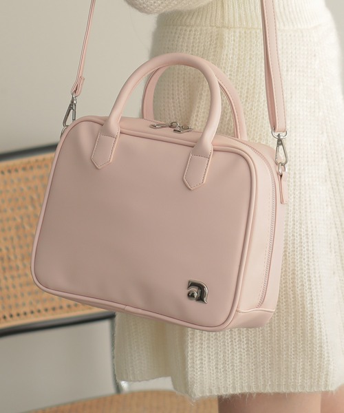 ALTROSE（アルトローズ）の「バーン 2way ボストンバッグ ショルダーバッグ（ボストンバッグ・レディース・ブラック/グレー/シルバー/ピンク・FREE）」の3枚目の写真