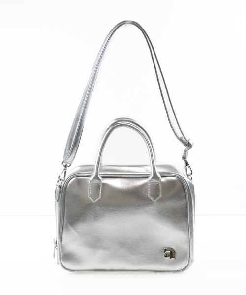 ALTROSE（アルトローズ）の「バーン 2way ボストンバッグ ショルダーバッグ（ボストンバッグ・レディース・ブラック/グレー/シルバー/ピンク・FREE）」の7枚目の写真