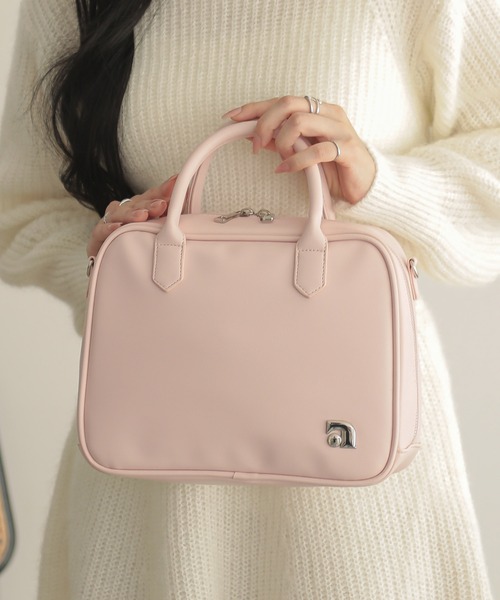 ALTROSE（アルトローズ）の「バーン 2way ボストンバッグ ショルダーバッグ（ボストンバッグ・レディース・ブラック/グレー/シルバー/ピンク・FREE）」の19枚目の写真