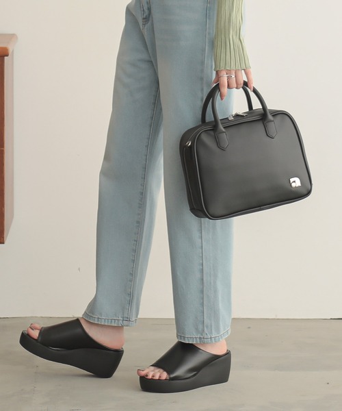 ALTROSE（アルトローズ）の「バーン 2way ボストンバッグ ショルダーバッグ（ボストンバッグ・レディース・ブラック/グレー/シルバー/ピンク・FREE）」の22枚目の写真