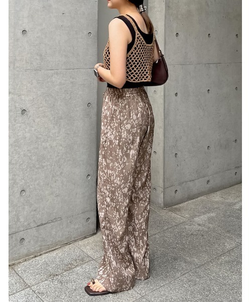 Re:EDIT（リエディ）の「[2024 SUMMER COLLECTION]メッシュ編みニットショートキャミビスチェ（キャミソール・レディース・モカ/アイボリー/ブラック/レッド系その他・LARGE/MEDIUM）」の12枚目の写真