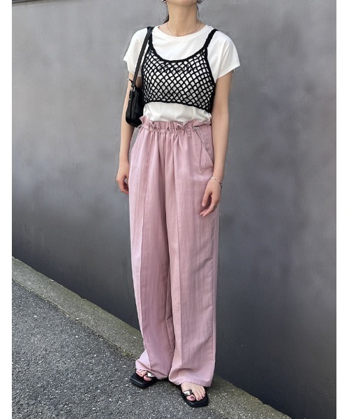 セール】[2024 SUMMER COLLECTION]メッシュ編みニットショート